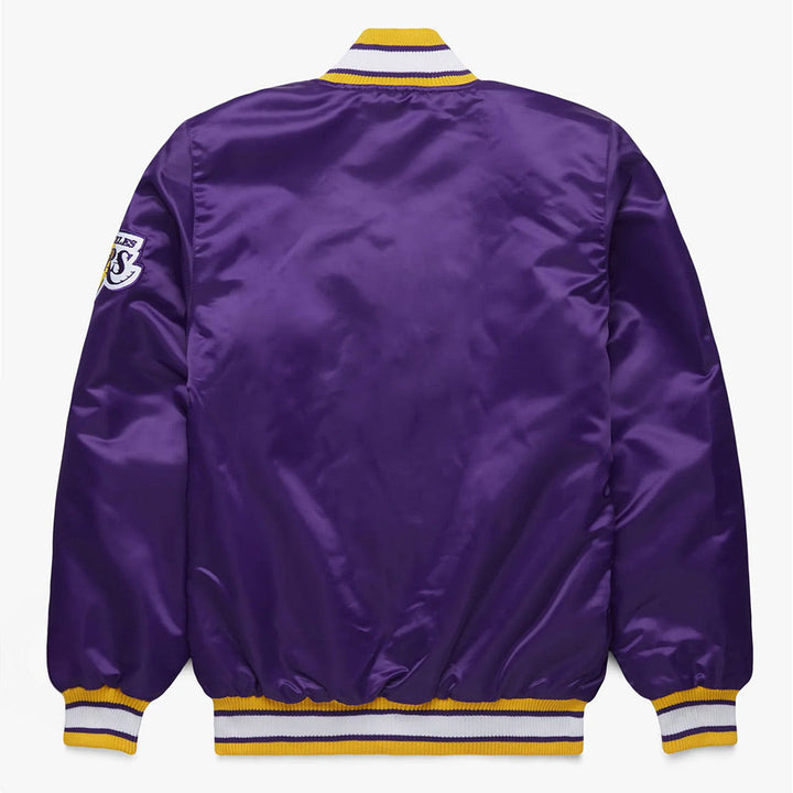 LA Lakers Classic Purple Jacket Back View