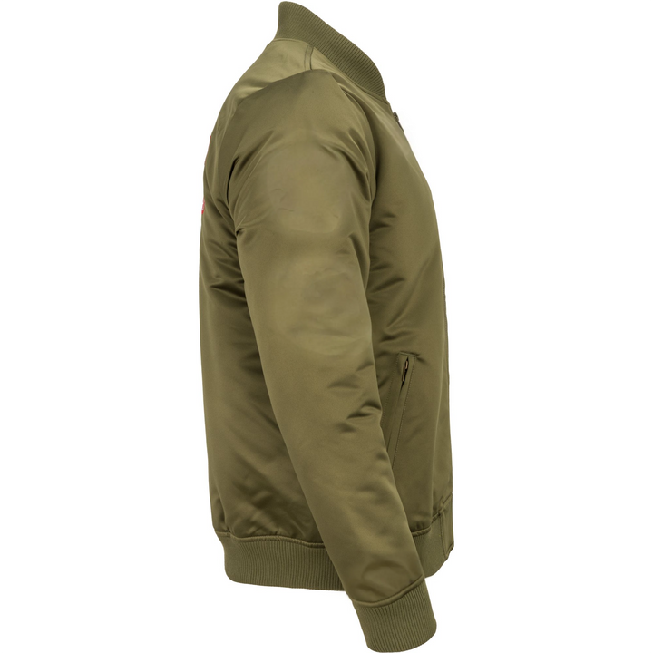 49ers patches green satin jacket

