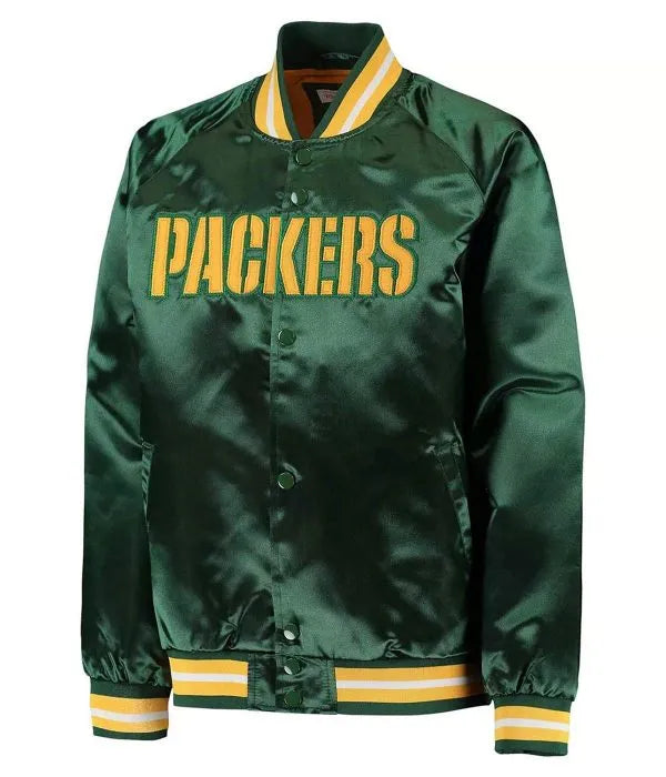 Green Bay Packers Green Lightweight Full-Snap Jacket