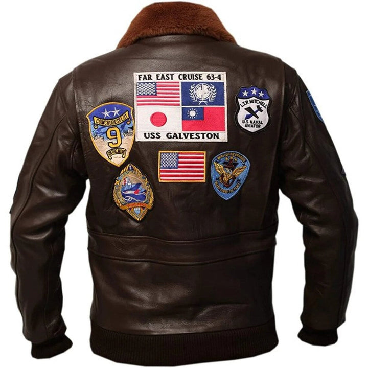 Vintage style aviator jacket for men