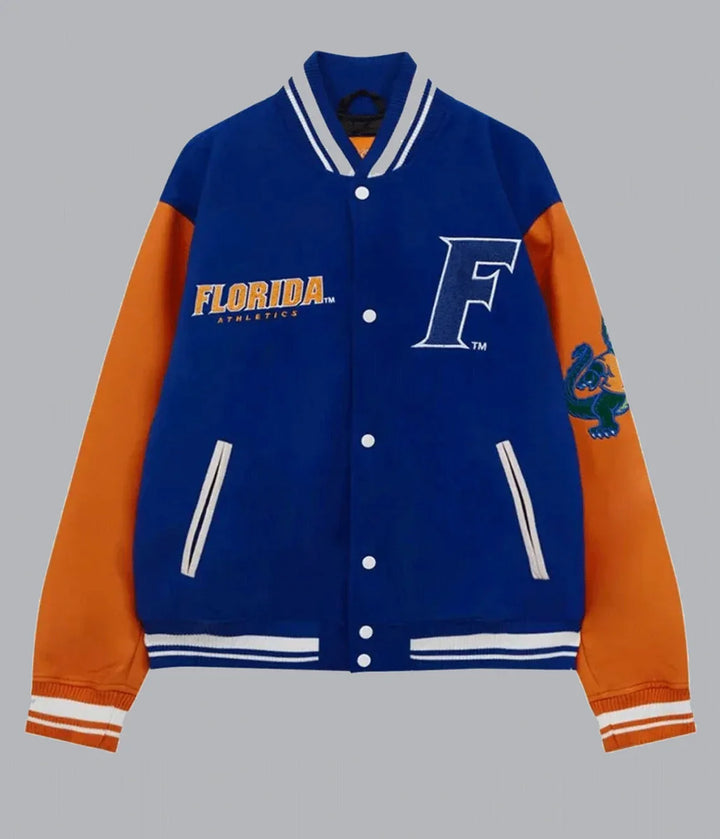 Florida Gators royal blue letterman jacket in American style