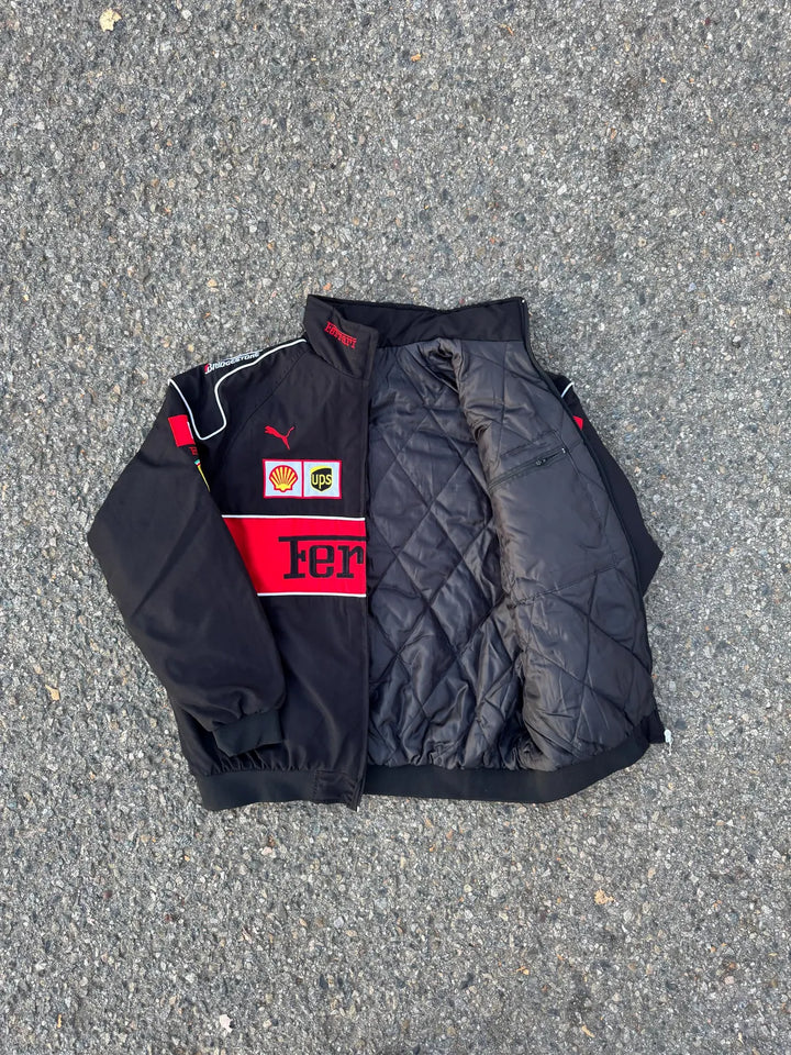 Ferrari Racing Streetwear Jacket in Satin

