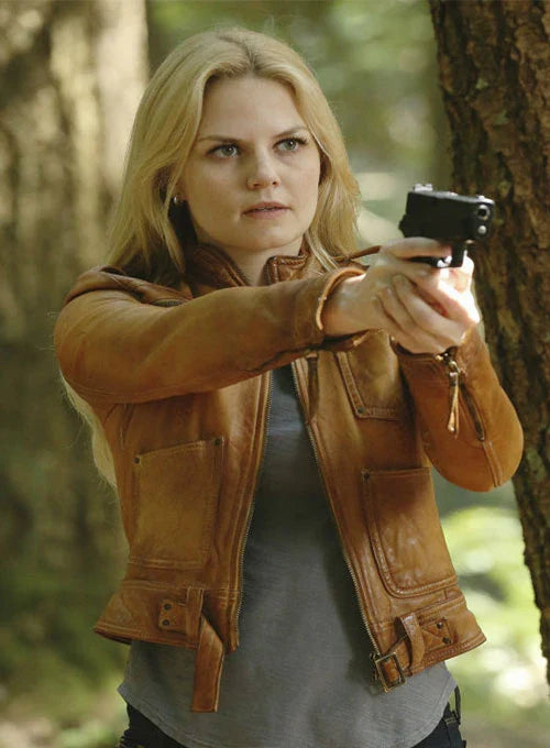 Elegant Leather Jacket Worn by Jennifer Morrison in USA