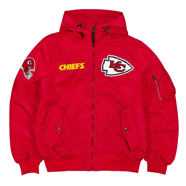 Shop NFL Kansas City Chiefs Satin Jacket Men and Women