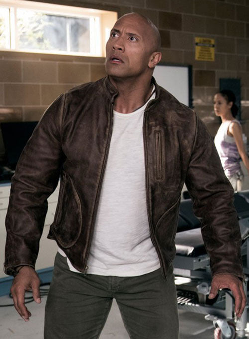 Rampage Dwayne Johnson Brown Jacket