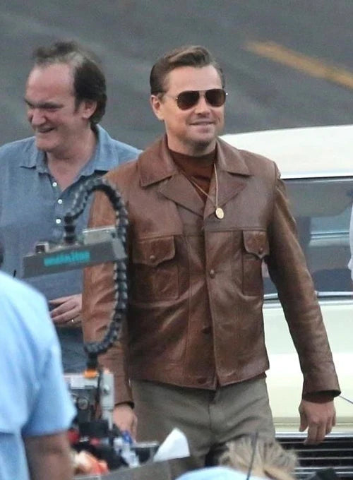 Vintage style leather jacket inspired by DiCaprio's character