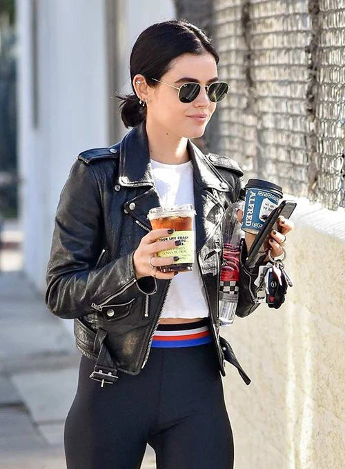 LUCY HALE LEATHER JACKET