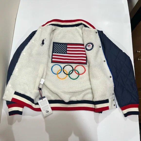 Team USA Sherpa jacket for men in USA market