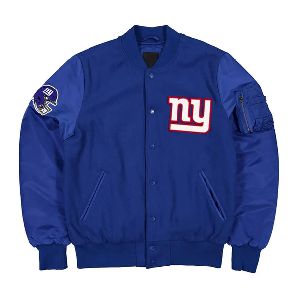 Shop NFL New York Giants Varsity Jacket Men and Women