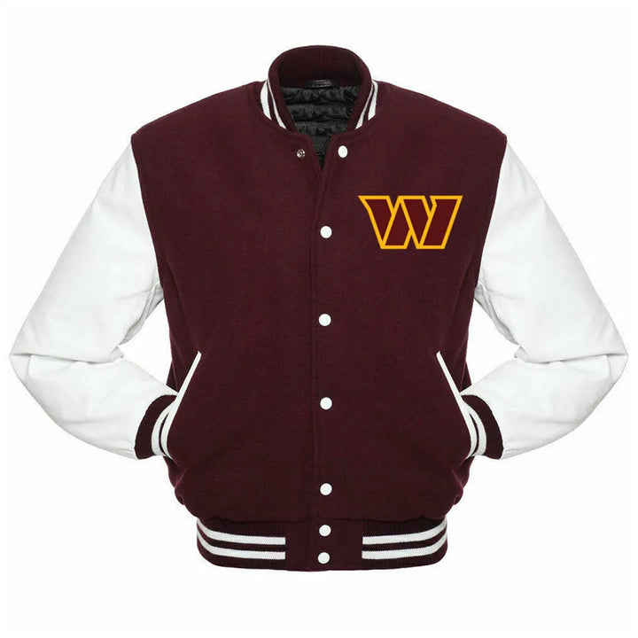NFL Washington Commanders wool jacket for men and women with team logo in USA