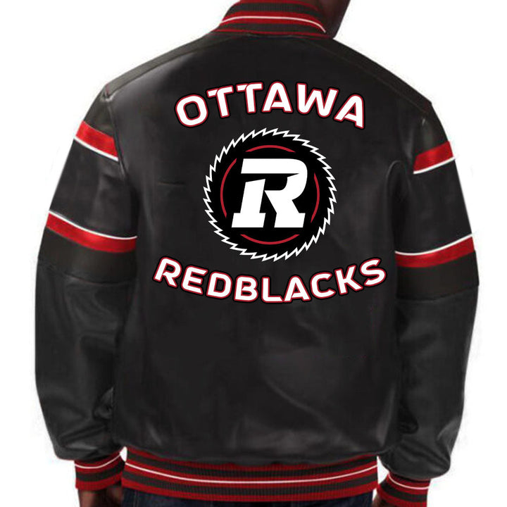 CFL Ottawa RedBlacks jacket for fans in USA