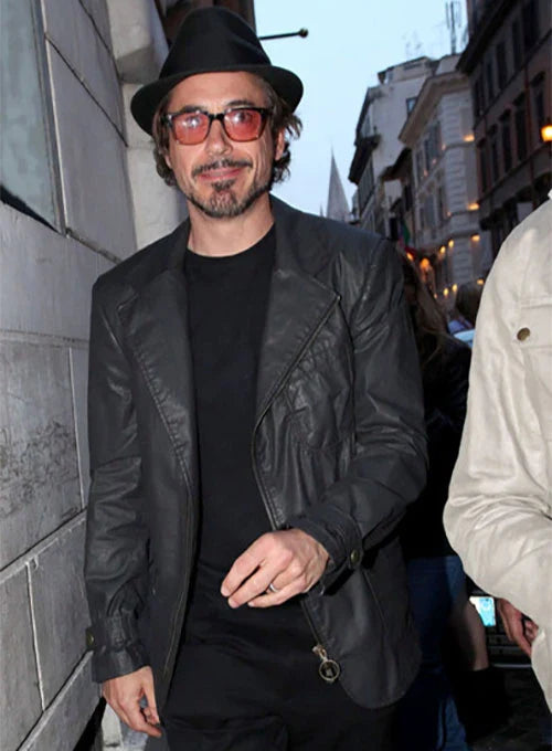 Channel Your Inner Tony Stark with this Leather Blazer in USA market
