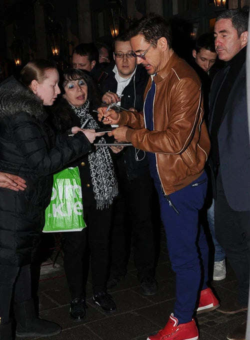 ROBERT DOWNEY JR. | LEATHER JACKET