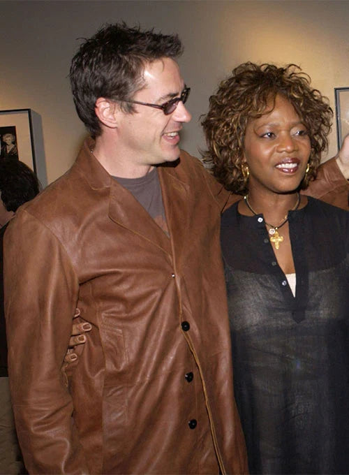 ROBERT DOWNEY JR | LEATHER BLAZER