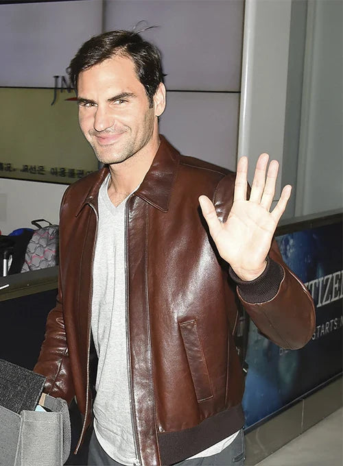 Real cow leather jacket for men