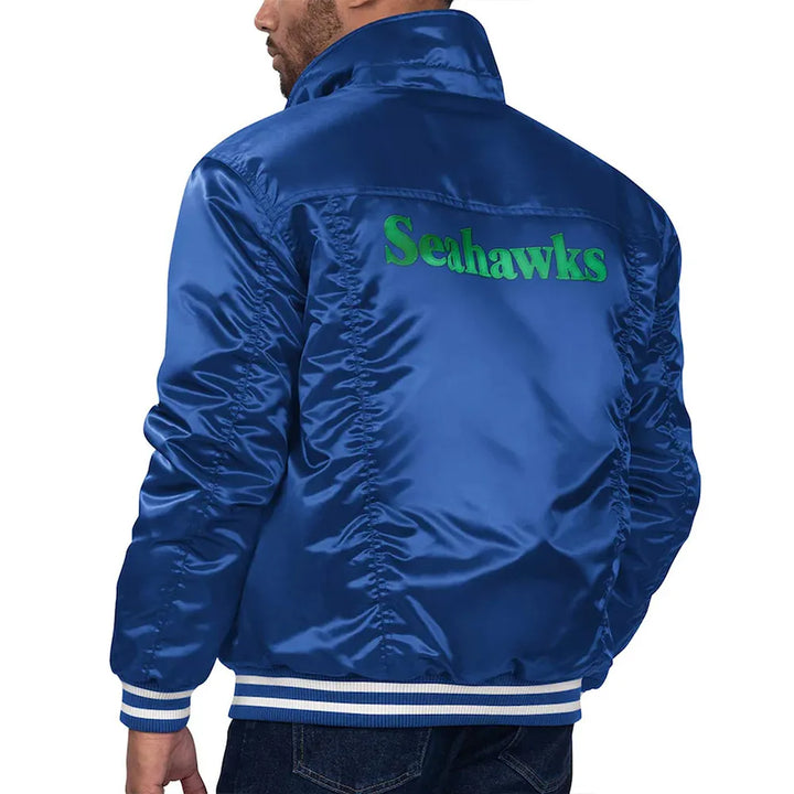 NFL Renegade Seattle Seahawks Satin Jacket in USA