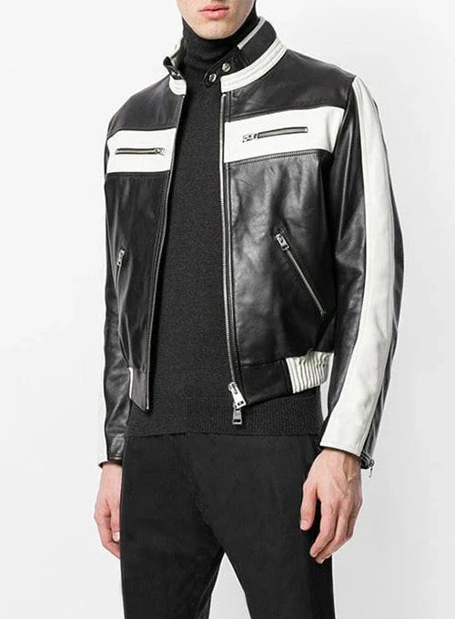 White stripe chest pocket jacket