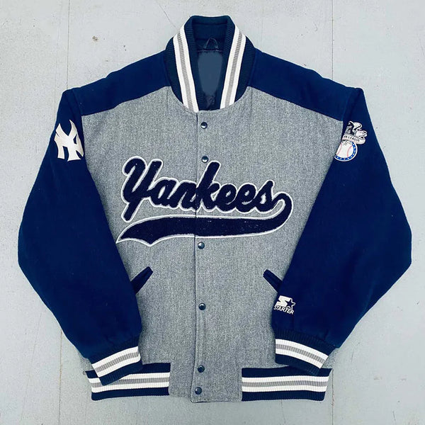 NY Yankees 1990’s Script Spellout Varsity Jacket