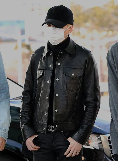 Suga BTS leather jacket

