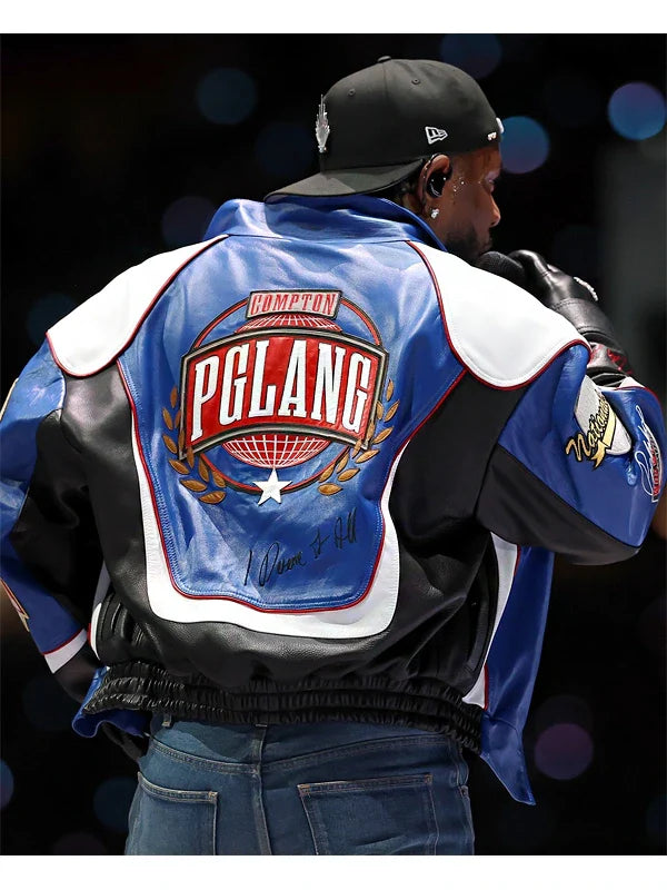 Designer leather jacket from Kendrick Lamar show