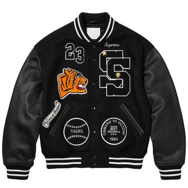 Stylish Supreme Tiger Varsity Jacket in United state market