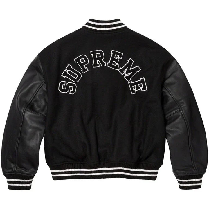 Supreme Tiger Varsity Jacket back view in USA market