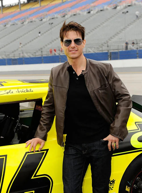 Tom Cruise Daytona 500 leather jacket

