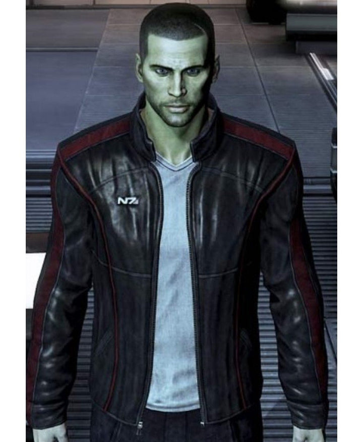Iconic N7 jacket inspired by Commander Shepard from Mass Effect 3 in American style
