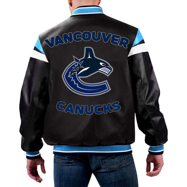 NHL Vancouver Canucks Leather Jacket in USA