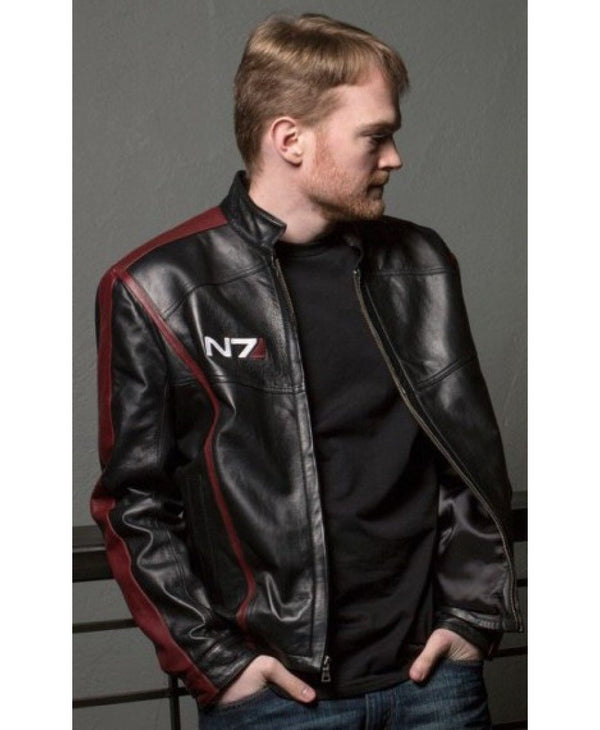 Mass Effect 3 Commander Shepard N7 stylish leather jacket in USA