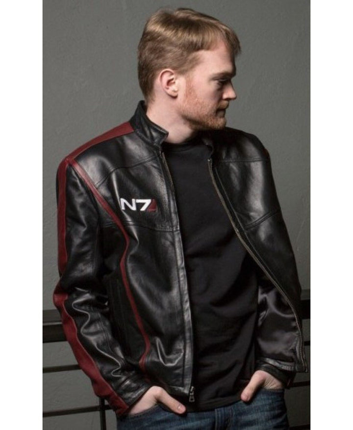 Mass Effect 3 Commander Shepard N7 stylish leather jacket in USA