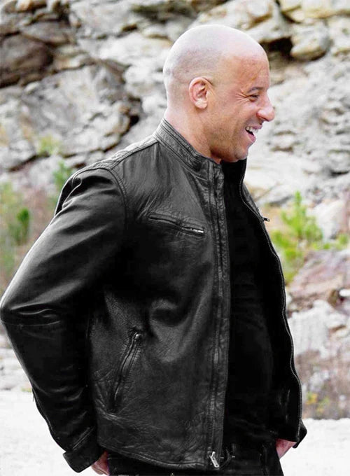 side view vin diesel black jacket