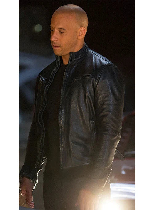 front view VIN DIESEL FAST AND FURIOUS 6 LEATHER JACKET

