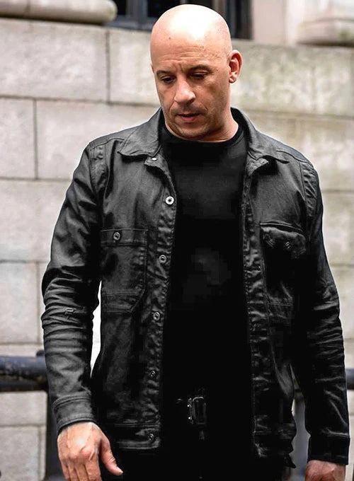 Black Leather Jacket Fast and Furious Style