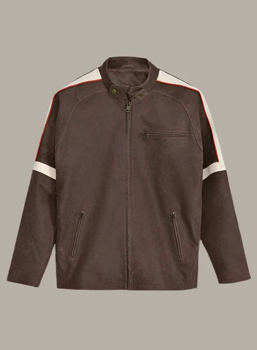 Tom Cruise's rugged leather jacket in War of the Worlds in American style
