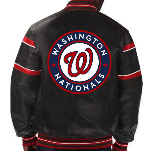 MLB Washington Nationals Leather Jacket