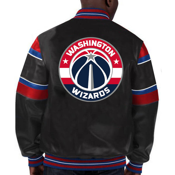 NBA Washington Wizards Leather Jacket For Men and Women