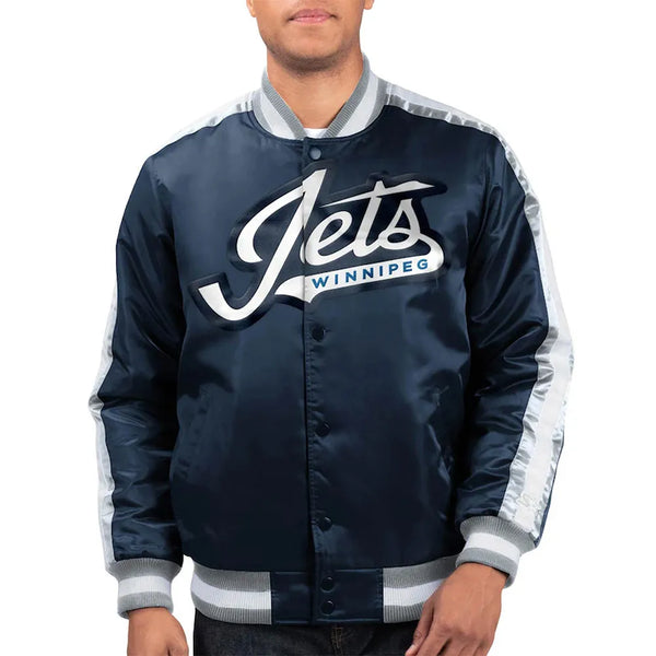 Shop NHL Winnipeg Jets Satin Jacket Men and Women