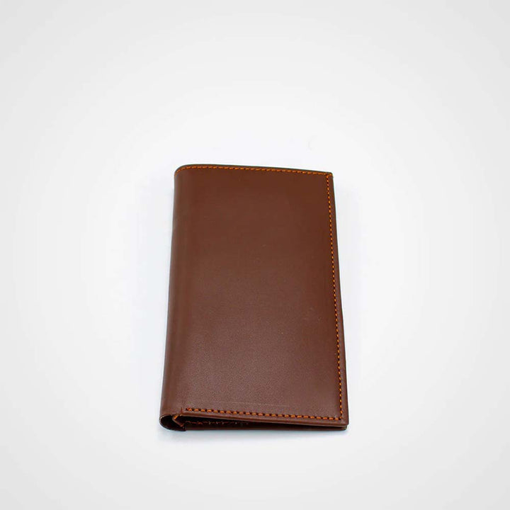 Open Premium Leather Dark Brown Wallet with card slots in United state market