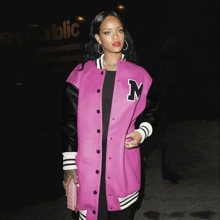 Rihanna Long Wool Coat with buttons in German market